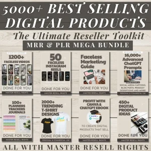 5000+ PLR Digital Product Bundle Master Resell Rights